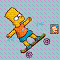  gioco flash Bart Simpson Skateboard gratis